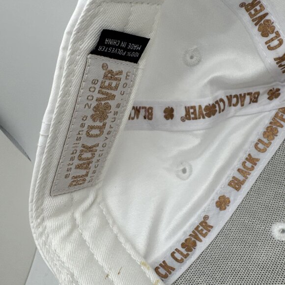 Black Clover Women's Top Golf Hat - One Size Cap Gold Embroidered Logo GR44 - Picture 5 of 5